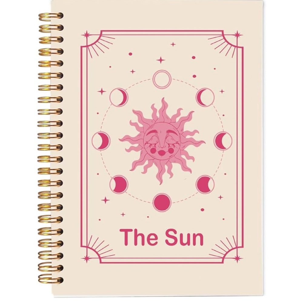 Pink Sun Spiral Notebook